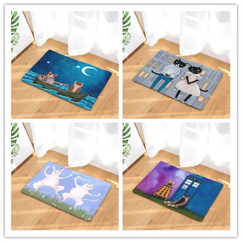 Waterproof Door Mat Lovely Cartoon Cat Couples Carpets Bedroom Rugs Decorative Stair Mats Home Decor Crafts
Waterproof Door Mat Lovely Cartoon Cat Couples Carpets Bedroom Rugs Decorative Stair Mats Home Decor Crafts