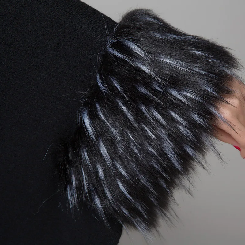 2017 autumn winter new elegant Knitted shawl cape imitation raccoon dog fur ladies cardigan fur coat
2017 autumn winter new elegant Knitted shawl cape imitation raccoon dog fur ladies cardigan fur coat