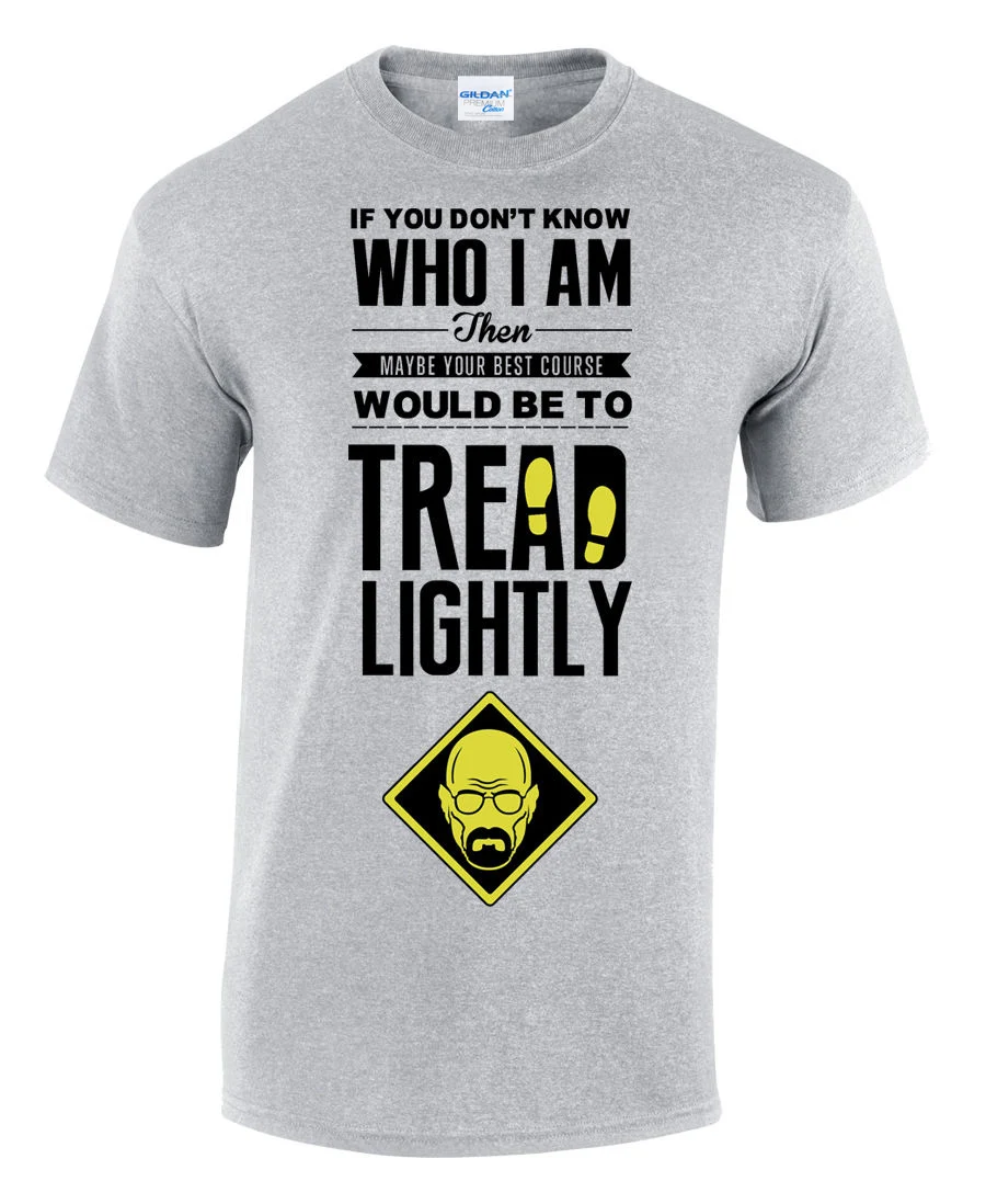 2019 Fashion Clothing Men T Shirt New Hot Sale 3D Printed Cool Tread Lightly Breaking Bad Walter White Tee Shirt
2019 Fashion Clothing Men T Shirt New Hot Sale 3D Printed Cool Tread Lightly Breaking Bad Walter White Tee Shirt