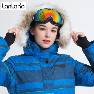 LANLAKA новая брендовая лыжная куртка женская зимняя водонепроницаемая