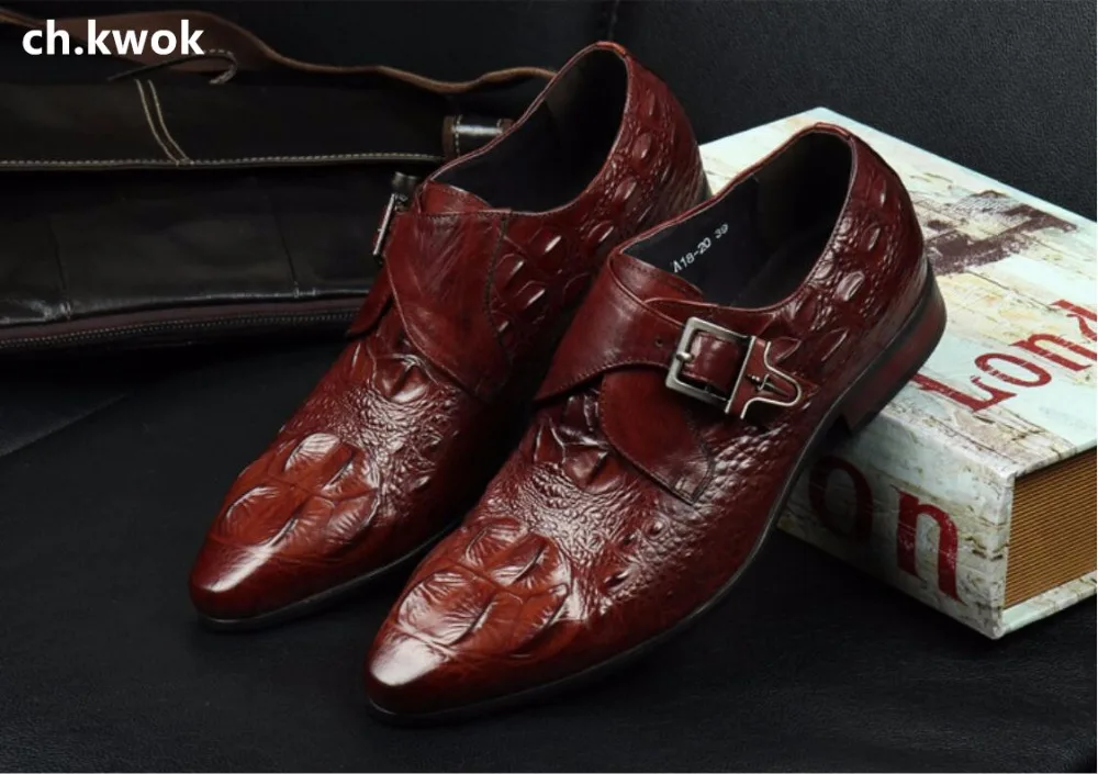 CH.KWOK High Quality Mens Buckles Autumn Leather Oxfords Shoes Slip On Business Dress Borgue Stage Singer Formal Oxfords Shoes
CH.KWOK High Quality Mens Buckles Autumn Leather Oxfords Shoes Slip On Business Dress Borgue Stage Singer Formal Oxfords Shoes