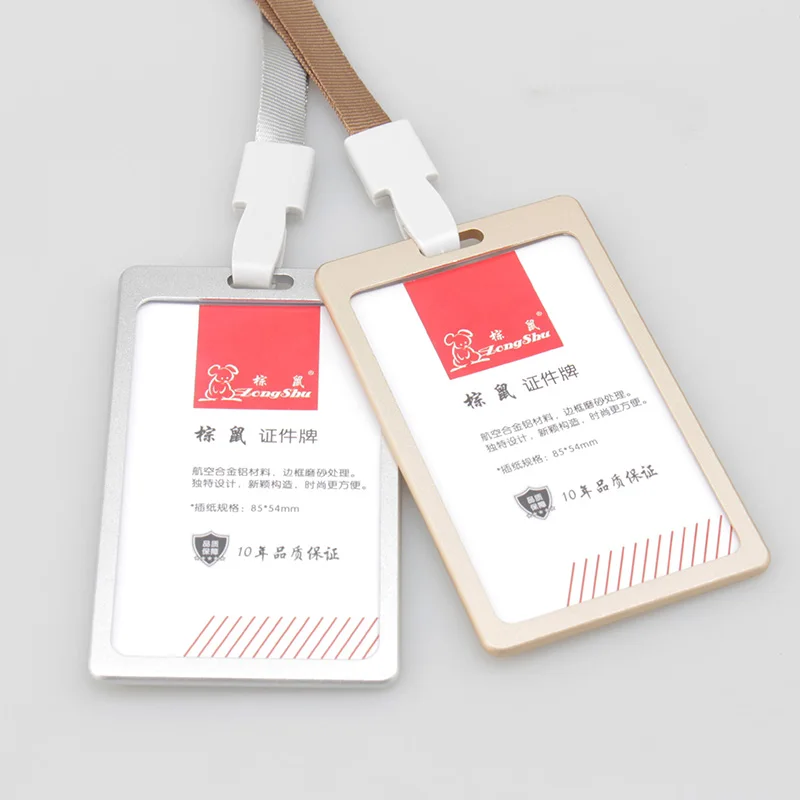 Middle New metal exhibition business employee cover Silver Conference Worker Badge Lanyard Cord Office Exhibition card cover
Middle New metal exhibition business employee cover Silver Conference Worker Badge Lanyard Cord Office Exhibition card cover
