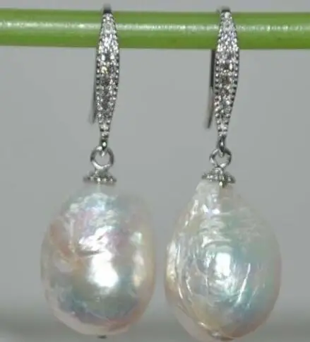charming pair of huge 14-15mm south sea white pearl dangle earring 925 sterling silver
charming pair of huge 14-15mm south sea white pearl dangle earring 925 sterling silver