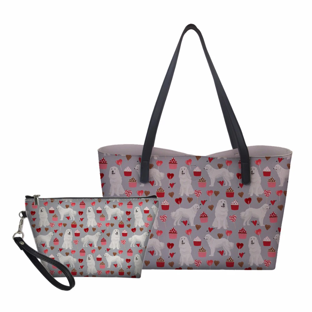 Customized 2pcs/Sets Pyrenees Dog Women Handbag Set Ladies Shopping Shoulder bag PU Leather Portable Tote Crossbody Bag
Customized 2pcs/Sets Pyrenees Dog Women Handbag Set Ladies Shopping Shoulder bag PU Leather Portable Tote Crossbody Bag