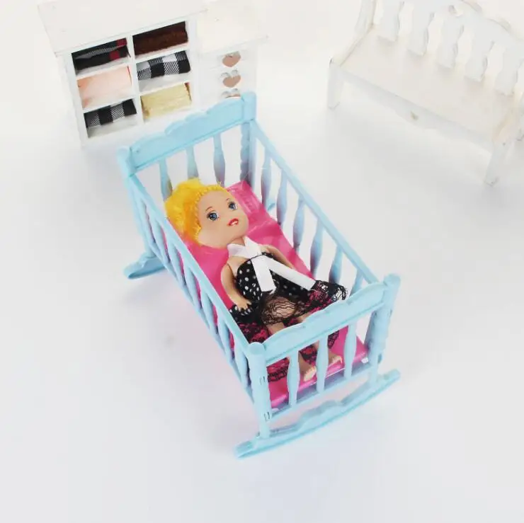 for barbie cradle Rocking Cradle Bed Doll House Toy Furniture For Kelly Barbie Doll Accessories Girls Toy Gift Baby Shower
for barbie cradle Rocking Cradle Bed Doll House Toy Furniture For Kelly Barbie Doll Accessories Girls Toy Gift Baby Shower