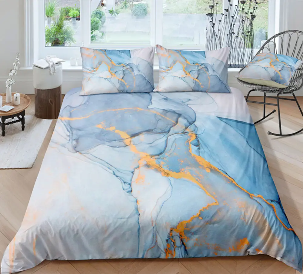 Thumbedding Dropship Dark Black Marble Bedding Set Luxury Reactive Print 3D Duvet Cover High Quality Designed Bedclothes
Thumbedding Dropship Dark Black Marble Bedding Set Luxury Reactive Print 3D Duvet Cover High Quality Designed Bedclothes