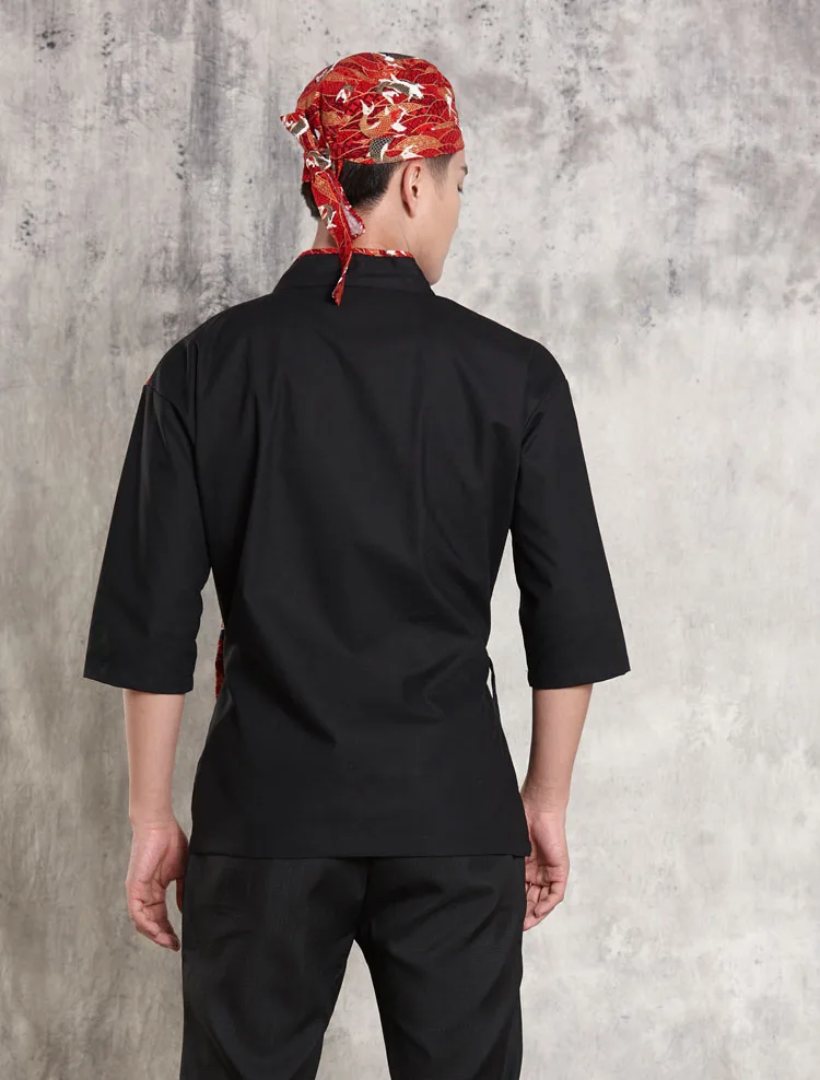 Унисекс японский стиль общественного питания одежда шеф повар суши куртка новый