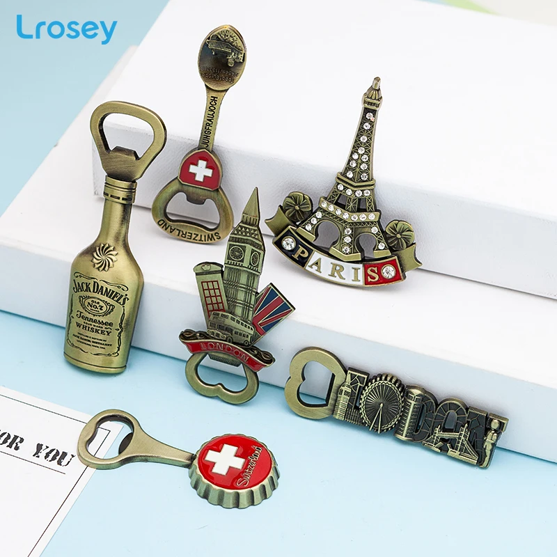 3D Bottle Opener Fridge Magnets England London Swiss metal Refrigerator Magnets Home Decor French Tower European Message holder
3D Bottle Opener Fridge Magnets England London Swiss metal Refrigerator Magnets Home Decor French Tower European Message holder