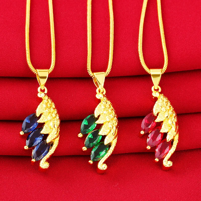 Liffly New Fashion Luxury 24K Necklace Pendant Charms Women's Birthday Party Wedding Anniversary Gift Jewelry
Liffly New Fashion Luxury 24K Necklace Pendant Charms Women's Birthday Party Wedding Anniversary Gift Jewelry