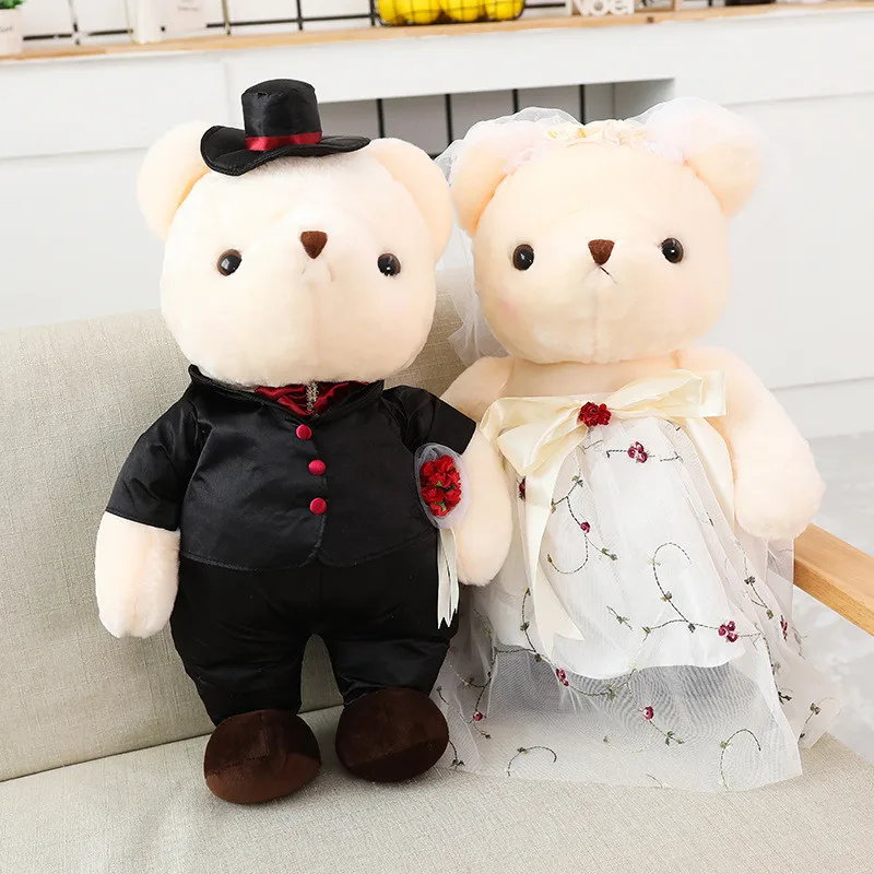 2pcs/lots 28cm Kawaii Couple Teddy Bear Couple Plush Toy Stuffed Bear Animal Soft Doll Bears Stuffed Plush Wedding&Birthday Gift
2pcs/lots 28cm Kawaii Couple Teddy Bear Couple Plush Toy Stuffed Bear Animal Soft Doll Bears Stuffed Plush Wedding&Birthday Gift