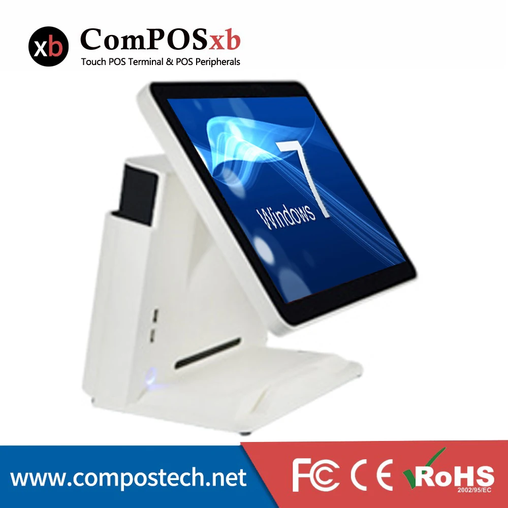 

Free Shipping Factory Price Windows System All-In-One Touch Screen POS Supermarket Cashier Register Machine