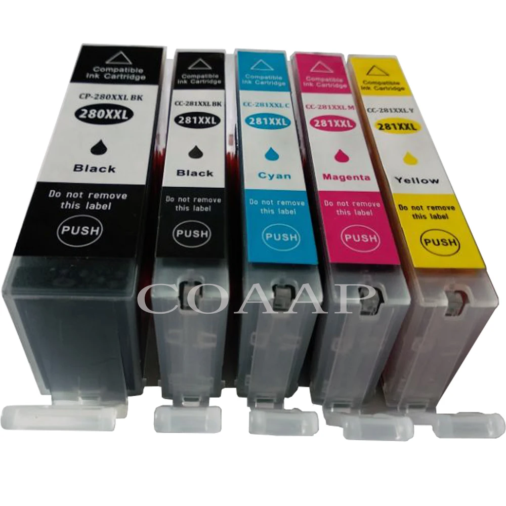 5 PCS New Compatible PGI 280XL CLI 281XL ink cartridge for canon 280 281 Pixma TS6120 TS8120 TS9120 inkjet Printer
5 PCS New Compatible PGI 280XL CLI 281XL ink cartridge for canon 280 281 Pixma TS6120 TS8120 TS9120 inkjet Printer