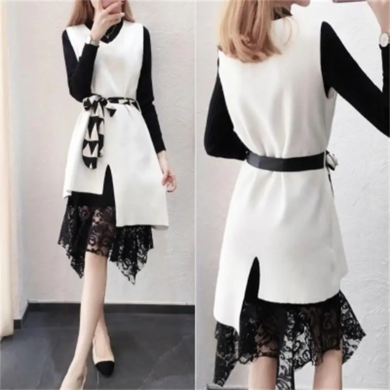 New Autumn Women Sweater Slim Long Sleeved Sweater Skirt Casual Knitted high quality Two Piece Set Conjunto Feminino Suit dress
New Autumn Women Sweater Slim Long Sleeved Sweater Skirt Casual Knitted high quality Two Piece Set Conjunto Feminino Suit dress