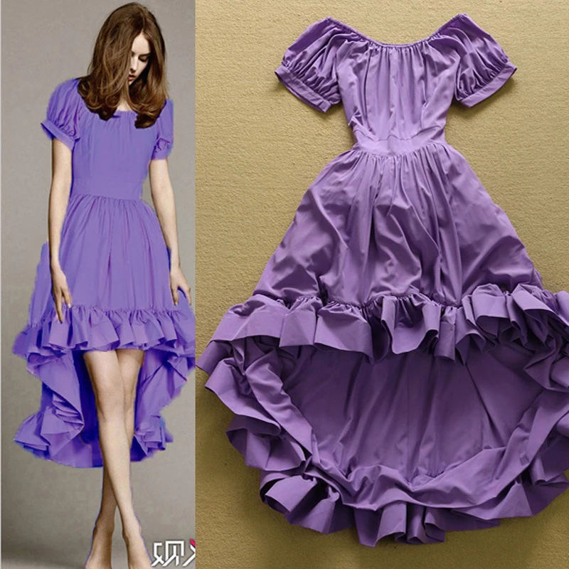EXCELLENT QUALITY 2017 Newest Fashion Designer Dress Women's Slash Neck Dovetail Party Dress
EXCELLENT QUALITY 2017 Newest Fashion Designer Dress Women's Slash Neck Dovetail Party Dress