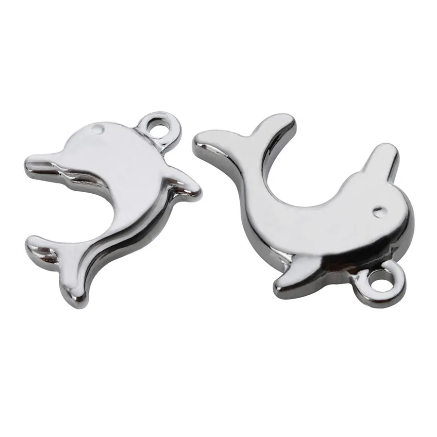 SAUVOO 10Pcs/lot High Polishing Stainless Steel Turtle Dolphin Charms Pendant For Diy Bracelet Jewelry Making Findings
SAUVOO 10Pcs/lot High Polishing Stainless Steel Turtle Dolphin Charms Pendant For Diy Bracelet Jewelry Making Findings