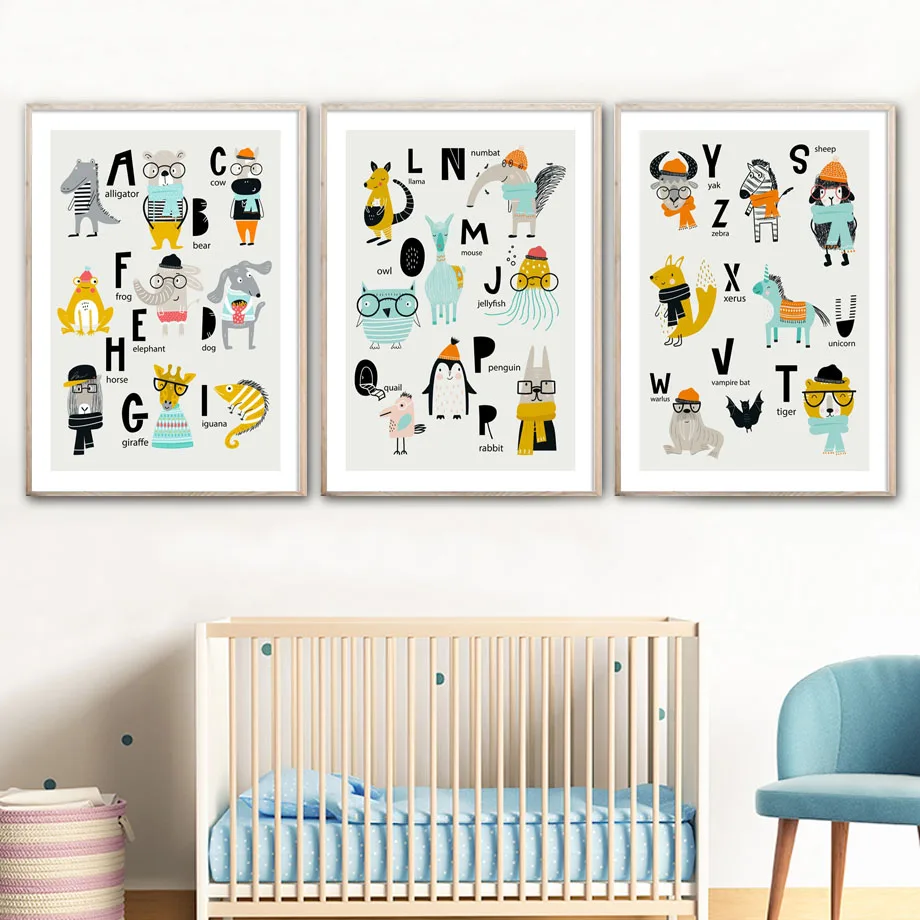 Alphabet Cow Llama Zebra Giraffe Rabbit Nordic Posters And Prints Wall Art Canvas Painting Nursery Wall Pictures Kids Room Decor
Alphabet Cow Llama Zebra Giraffe Rabbit Nordic Posters And Prints Wall Art Canvas Painting Nursery Wall Pictures Kids Room Decor