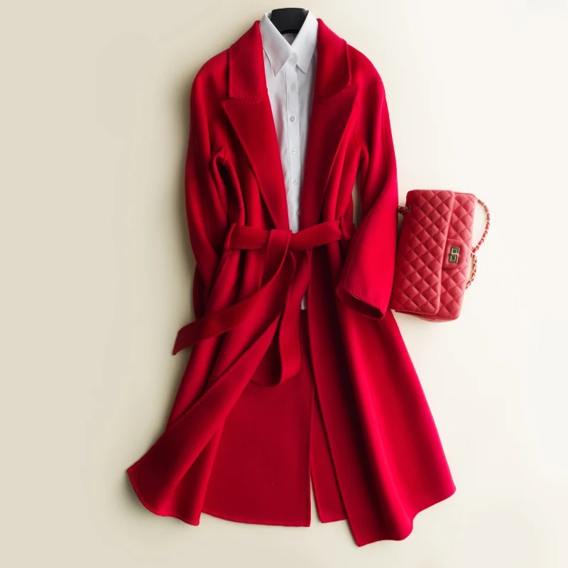 JECH Winter Autumn Long Women Cashmere Wool Vintage Coats Jacket with Belt Female Casual V-Neck Wool Warm Coat Coats Dress
JECH Winter Autumn Long Women Cashmere Wool Vintage Coats Jacket with Belt Female Casual V-Neck Wool Warm Coat Coats Dress
