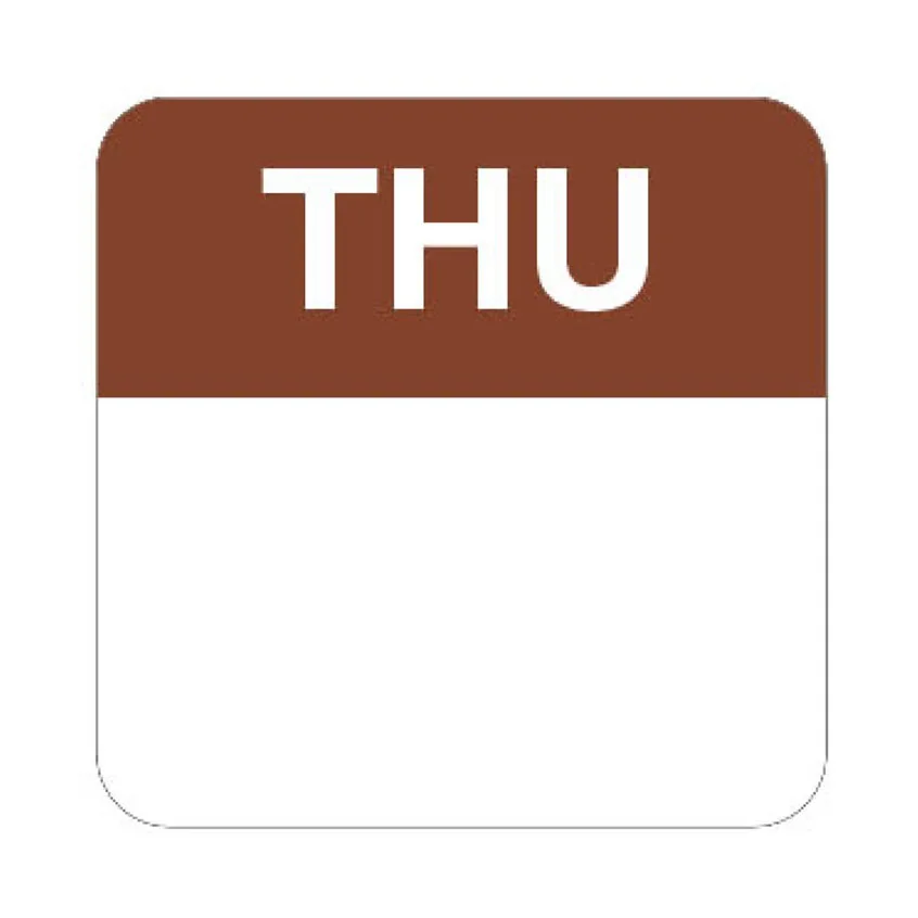 HYDS-DL1x1-THU Item Date Use Food Safety Stickers 1"X1" Dissolvable Food Day of the Week Rotation Labels, 1000 /roll
HYDS-DL1x1-THU Item Date Use Food Safety Stickers 1"X1" Dissolvable Food Day of the Week Rotation Labels, 1000 /roll