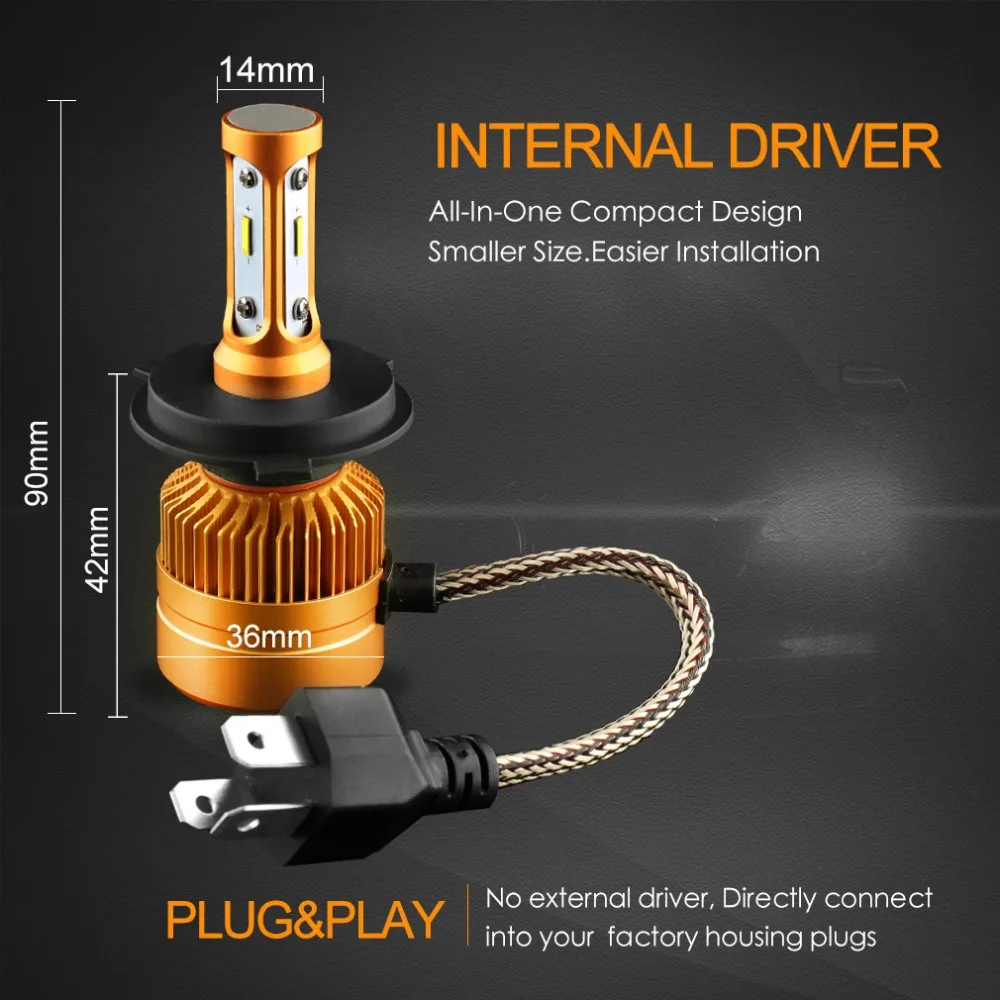 Motorcycle Headlight H4 LED Bulb 4000LM Motorbike Light 25W Super White 6000K Moped Scooter Outdoor Hi/Lo Lighting For Suzuki
Motorcycle Headlight H4 LED Bulb 4000LM Motorbike Light 25W Super White 6000K Moped Scooter Outdoor Hi/Lo Lighting For Suzuki