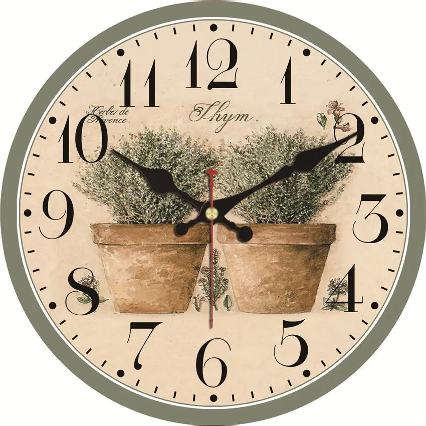 Shabby Chic Potted Plant Clocks Flower Home Decor For Kitchen Silent Living Watches Accessories Art Vintage Large Wall Clocks
Shabby Chic Potted Plant Clocks Flower Home Decor For Kitchen Silent Living Watches Accessories Art Vintage Large Wall Clocks