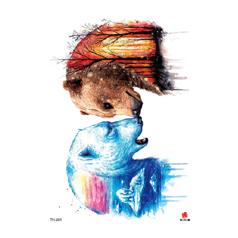 Waterproof Temporary Tattoo Sticker Watercolor wolf pattern tattoo Water Transfer body art fake tattoo for women men
Waterproof Temporary Tattoo Sticker Watercolor wolf pattern tattoo Water Transfer body art fake tattoo for women men