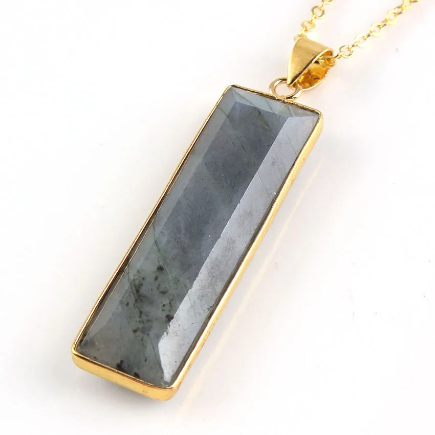 Trendy-beads Light Yellow Gold Color Labradorite Stone Long Rectangle Pendant Link Chain Necklace
Trendy-beads Light Yellow Gold Color Labradorite Stone Long Rectangle Pendant Link Chain Necklace