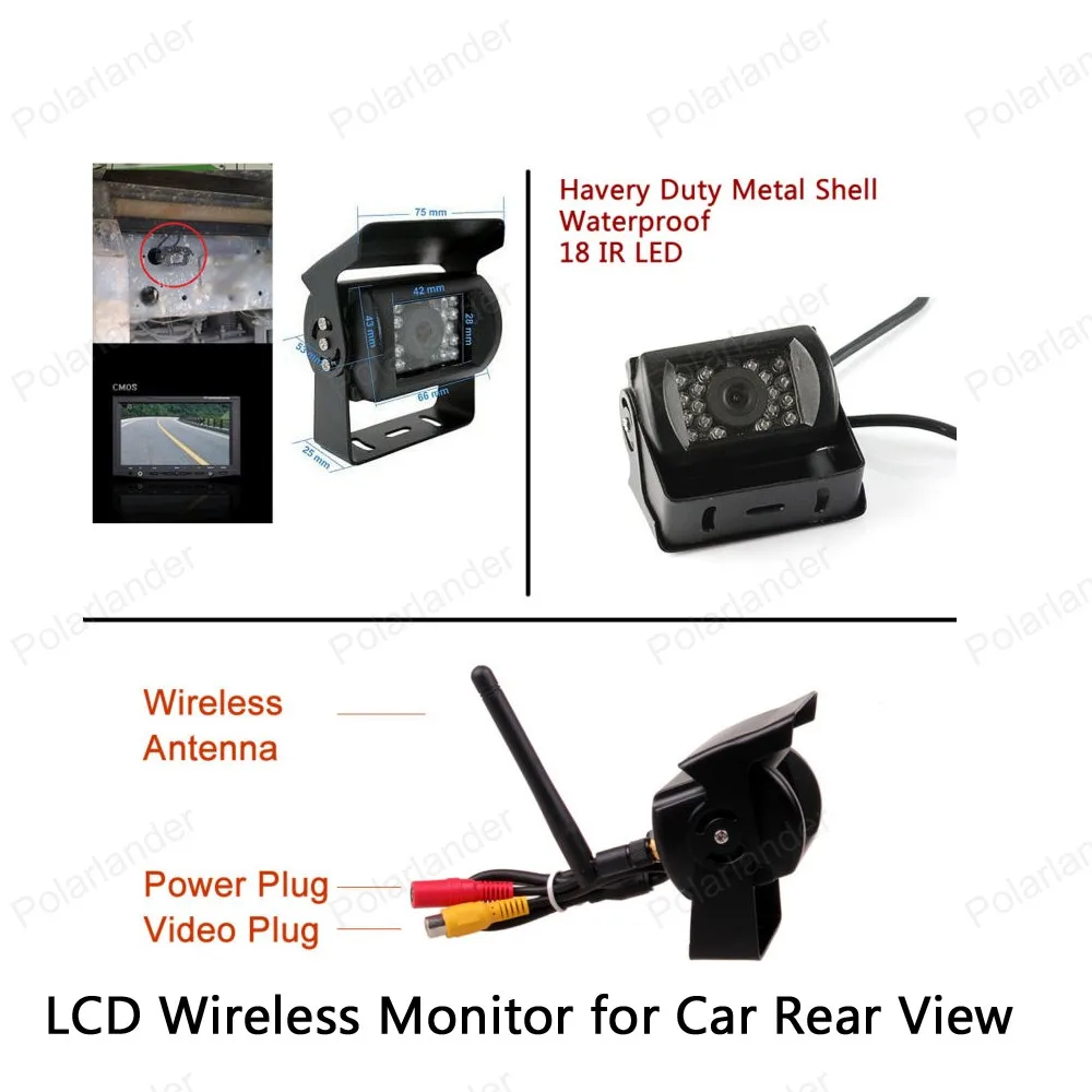 hot! 12 24V Car Truck 5inch TFT LCD Wireless Monitor for Car Rear View Camera Parking KIT 2CH Video Input Built in Transmitter
hot! 12 24V Car Truck 5inch TFT LCD Wireless Monitor for Car Rear View Camera Parking KIT 2CH Video Input Built in Transmitter