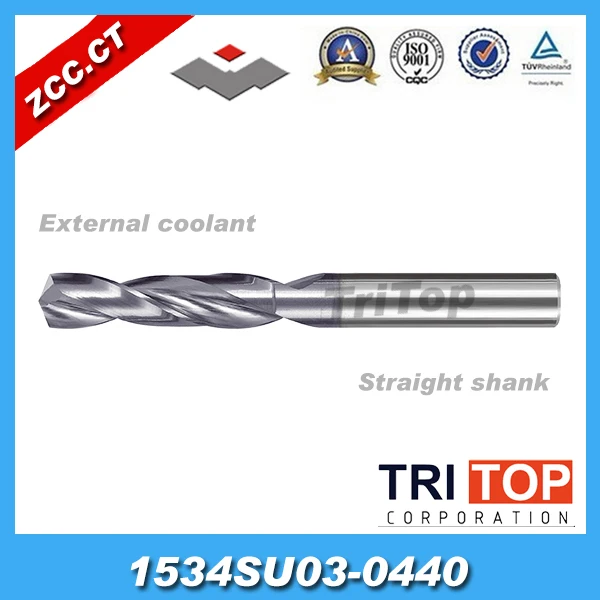 ZCC CT cnc solid carbide drill bit 1534SU03-0440 KDG303 Whistle notch shank Twist drill metal working tools
ZCC CT cnc solid carbide drill bit 1534SU03-0440 KDG303 Whistle notch shank Twist drill metal working tools