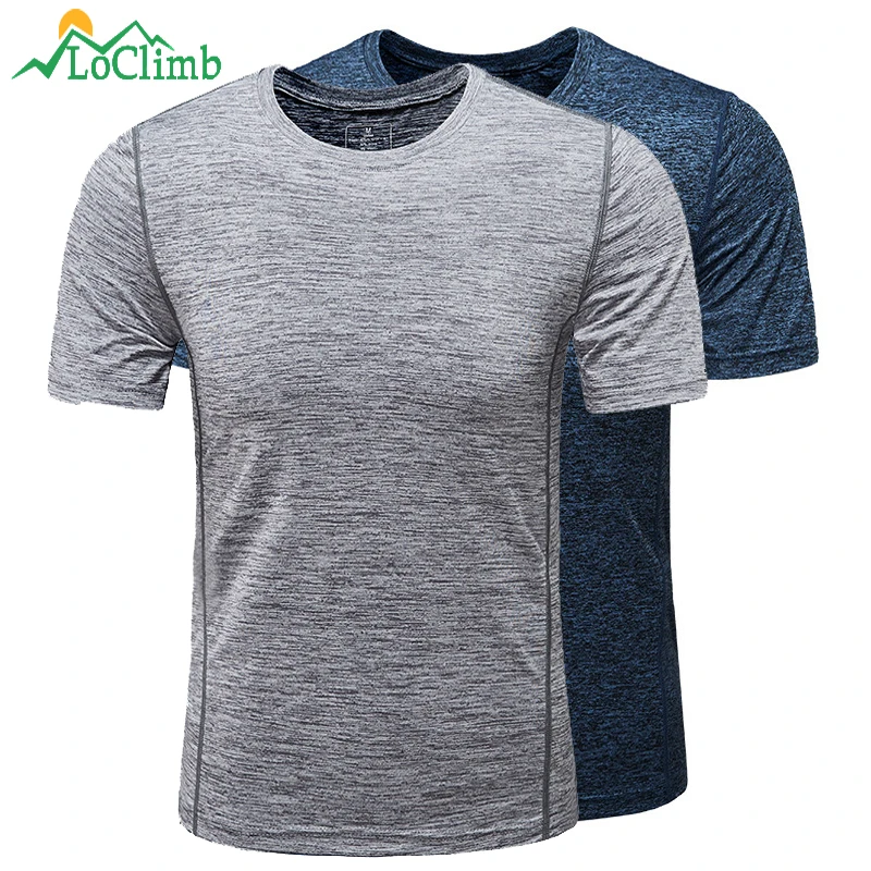 LoClimb Elastic Outdoor Camping Hiking T-Shirt Men Fitness Quick Dry Tshirt Running Climbing Trekking Men's Sport T Shirt AM270
LoClimb Elastic Outdoor Camping Hiking T-Shirt Men Fitness Quick Dry Tshirt Running Climbing Trekking Men's Sport T Shirt AM270