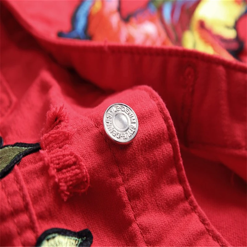 Sleeveless Denim Jacket Men Rose Flowers Bird Embroidery Biker Mens Vest Red Casual Streetwear Motorcycle Slim Coat DS50547
Sleeveless Denim Jacket Men Rose Flowers Bird Embroidery Biker Mens Vest Red Casual Streetwear Motorcycle Slim Coat DS50547