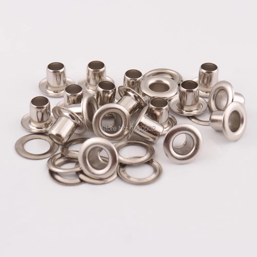 100pcs/lot 12*6*8mm silver color eyelet with washer for bag garment belt leather craft accessories
100pcs/lot 12*6*8mm silver color eyelet with washer for bag garment belt leather craft accessories
