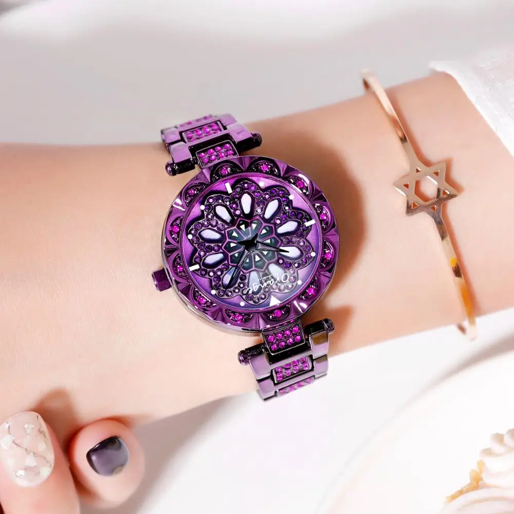 Женские часы Топ Роскошные модные женские Miyota кварц наручные из нержавеющей