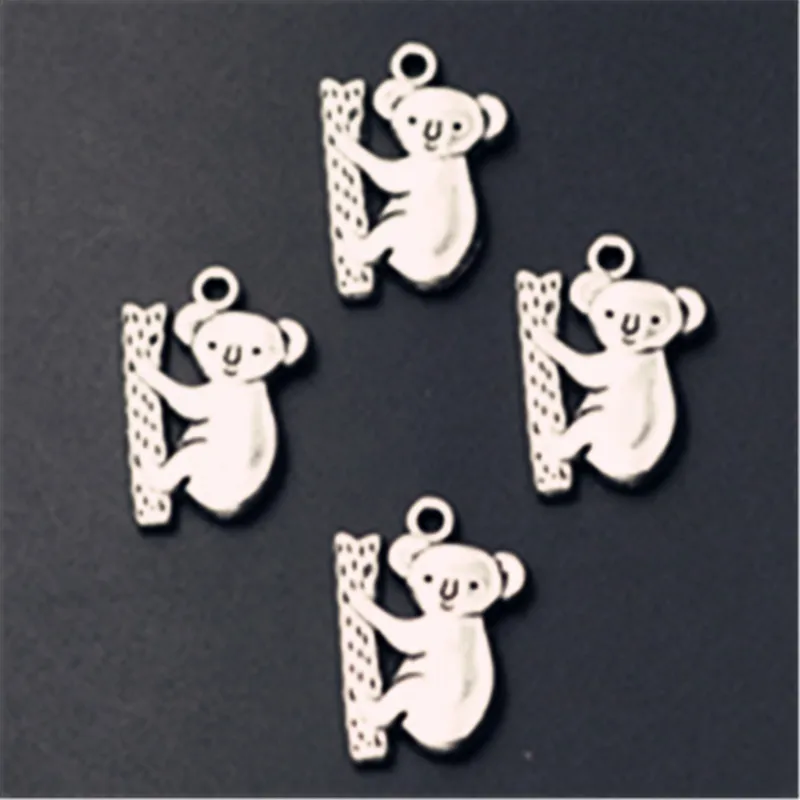 10pcs Silver Color Australia National Treasure Animal Koala Charm Alloy Pendant For Earrings Bracelets DIY Jewelry Making
10pcs Silver Color Australia National Treasure Animal Koala Charm Alloy Pendant For Earrings Bracelets DIY Jewelry Making