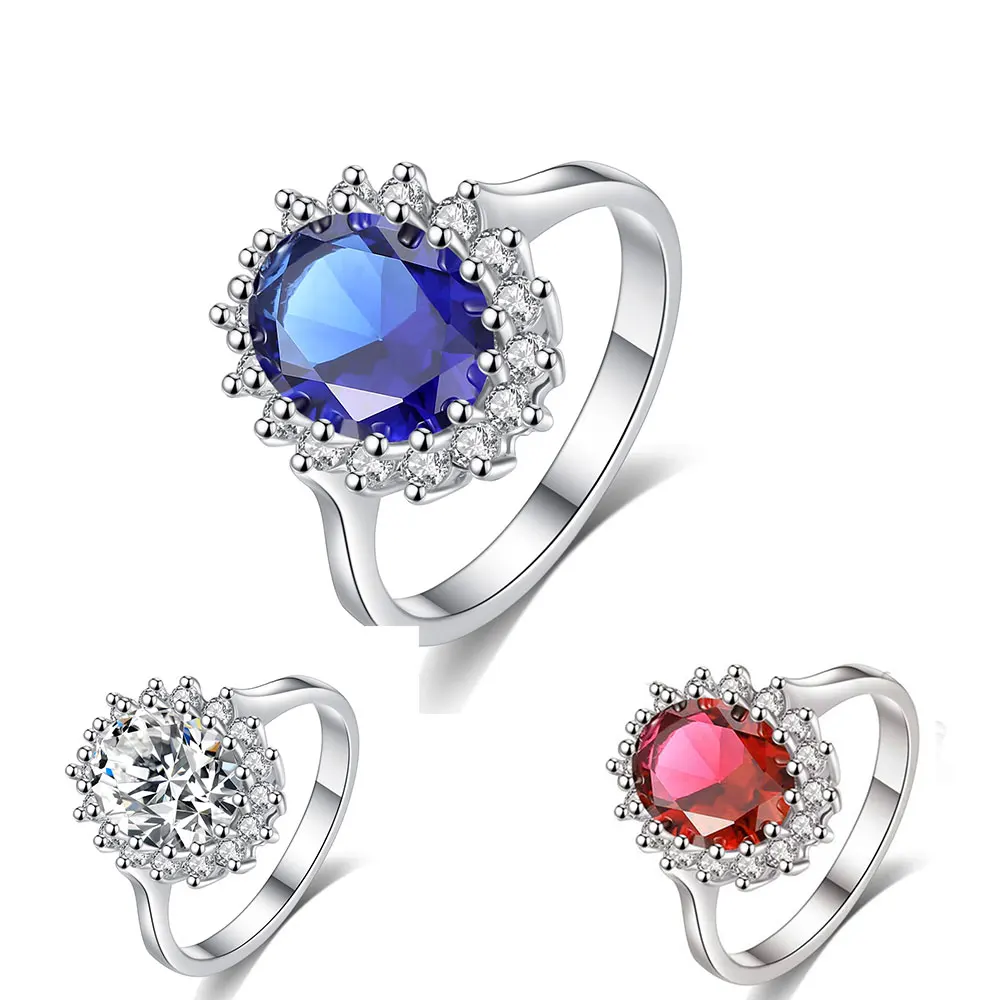 Princess Cut Crystal Rings for Women Females Blue Red Clear color Natural Stone Rhinestone Engagement party Jewelry Accessory
Princess Cut Crystal Rings for Women Females Blue Red Clear color Natural Stone Rhinestone Engagement party Jewelry Accessory