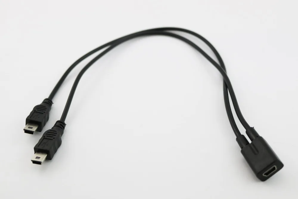 1pcs Mini USB 2.0 1 Female to 2x Mini USB Male Y Splitter Adapter Charger Cable Converter Cord 1ft
1pcs Mini USB 2.0 1 Female to 2x Mini USB Male Y Splitter Adapter Charger Cable Converter Cord 1ft
