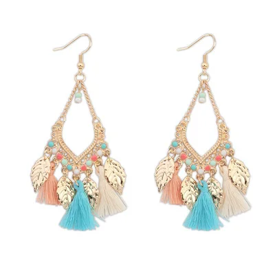 New Style Women Tassel Earrings Geometric Elements Rope Spike Hollow Bohemian Earrings Exquisite Jewelries Oorbellen Bijoux Sets
New Style Women Tassel Earrings Geometric Elements Rope Spike Hollow Bohemian Earrings Exquisite Jewelries Oorbellen Bijoux Sets