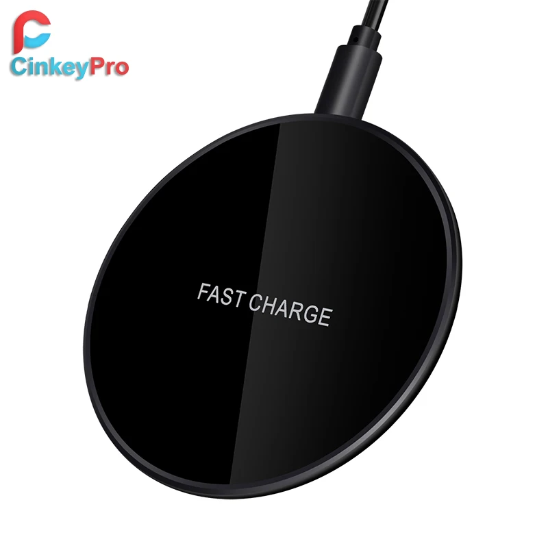 CinkeyPro Wireless Charger Charging Pad for iPhone 8 XR X Samsung S10 S8 5V/1A Adapter Charge Mobile Phone QI Device Universal
CinkeyPro Wireless Charger Charging Pad for iPhone 8 XR X Samsung S10 S8 5V/1A Adapter Charge Mobile Phone QI Device Universal