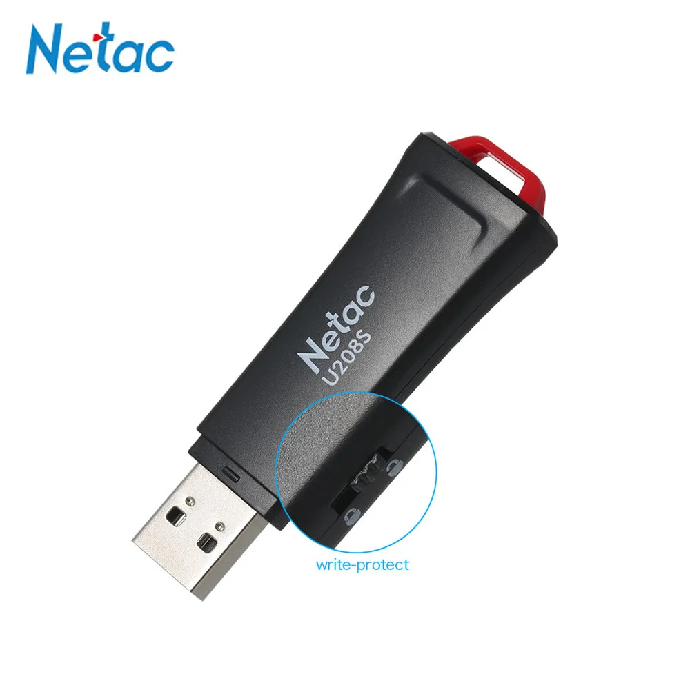 

Netac USB 2.0 Write Protected 8GB 16GB 32GB USB Flash Drive 2.0 Pendrive USB Stick Pen Drive U208S U Disk Encrypted Memory