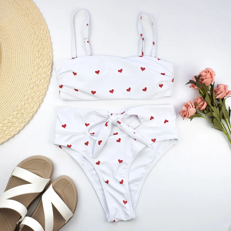 AIUJXK New 2019 Summer Bandage High Waist Bikini Women Heart Print Pink 2 Piece Swimsuit Female Beach Sexy Swimwear Bathing Suit
AIUJXK New 2019 Summer Bandage High Waist Bikini Women Heart Print Pink 2 Piece Swimsuit Female Beach Sexy Swimwear Bathing Suit