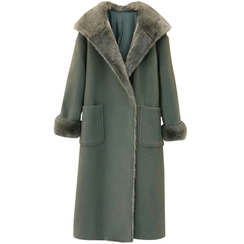 Plus Size Women Wool Coat Hooded Loose Women Winter Coat Warm Outwear Jacket Fashion Elegant Long Cashmere Jacket G779
Plus Size Women Wool Coat Hooded Loose Women Winter Coat Warm Outwear Jacket Fashion Elegant Long Cashmere Jacket G779