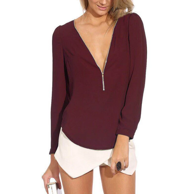 Women Blouses 2019 Fashion Long Sleeve V Neck Collar Office Shirt Chiffon Blouse Shirt Casual Tops Plus Size Blusas Femininas
Women Blouses 2019 Fashion Long Sleeve V Neck Collar Office Shirt Chiffon Blouse Shirt Casual Tops Plus Size Blusas Femininas
