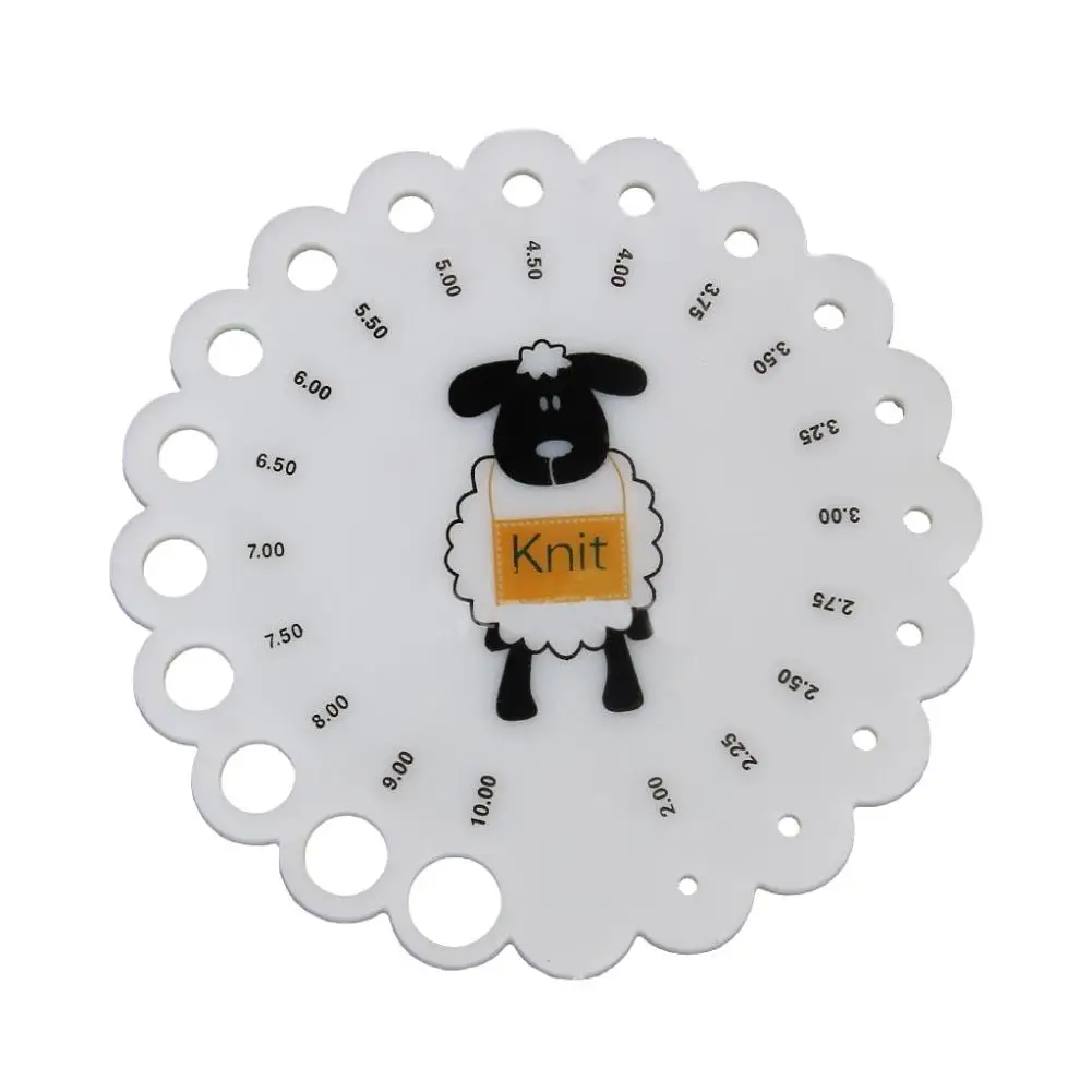 HOT SALES!!!New Arrival Sheep Round Sizes 2 mm -10 mm Measure Rule Knitting Needle Gauge Tool Accessory Wholesale Dropshipping
HOT SALES!!!New Arrival Sheep Round Sizes 2 mm -10 mm Measure Rule Knitting Needle Gauge Tool Accessory Wholesale Dropshipping