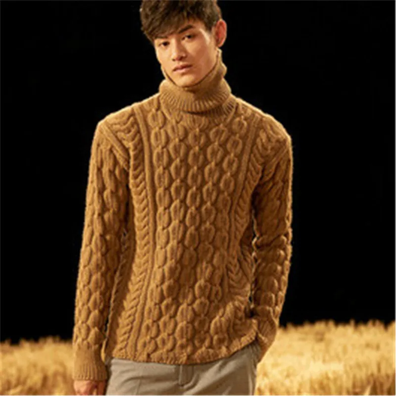 100%hand made pure wool turtleneck knit men fashion twisted pullover sweater one&over size
100%hand made pure wool turtleneck knit men fashion twisted pullover sweater one&over size