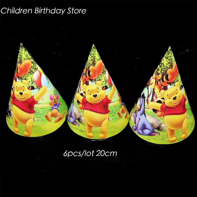 6pcs/lot Winnie the Pooh party hats kids birthday party decorations Winnie the Pooh Paper hats baby shower party supplies
6pcs/lot Winnie the Pooh party hats kids birthday party decorations Winnie the Pooh Paper hats baby shower party supplies