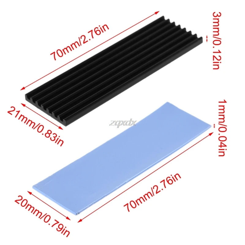 Pure Aluminum Cooling Heatsink Thermal Pad For N80 NVME M.2 2280 PCI-E SSD Whosale&Dropship
Pure Aluminum Cooling Heatsink Thermal Pad For N80 NVME M.2 2280 PCI-E SSD Whosale&Dropship
