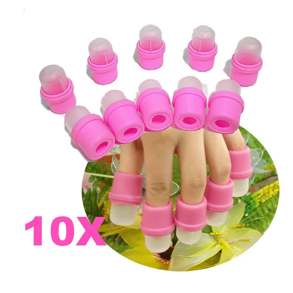 10x Rubber Plastic Artificial Salon DIY Wearable Nail Art UV Soaker Remover Polish Cap Tool Tips
10x Rubber Plastic Artificial Salon DIY Wearable Nail Art UV Soaker Remover Polish Cap Tool Tips