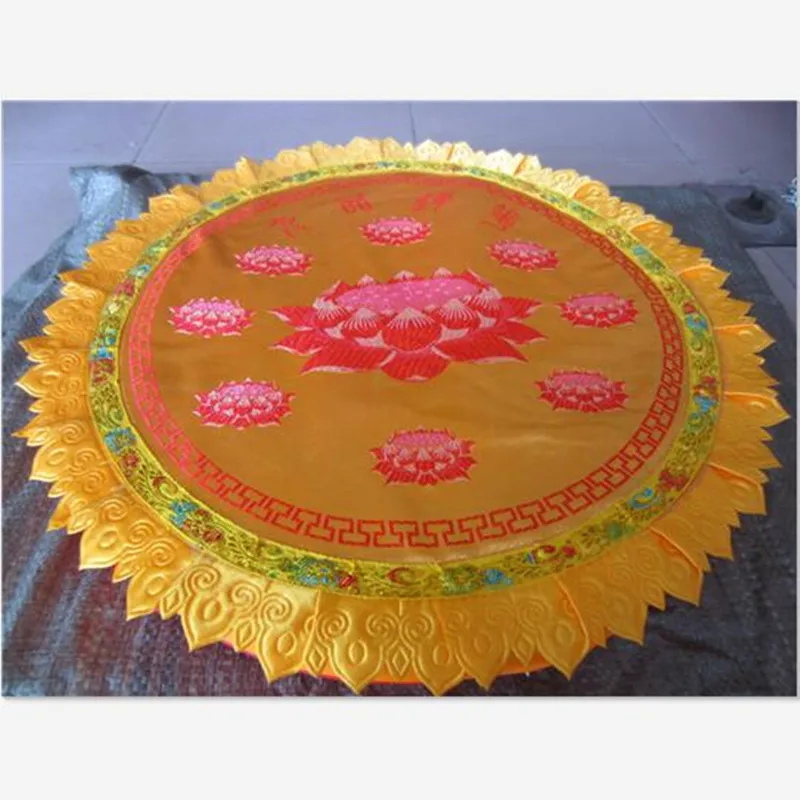 Buddhism Supplies Handmade Embroidered Lotus Buddhist Worship Mat Circular Cushion Cover Red/yellow Difficult To Deformation
Buddhism Supplies Handmade Embroidered Lotus Buddhist Worship Mat Circular Cushion Cover Red/yellow Difficult To Deformation