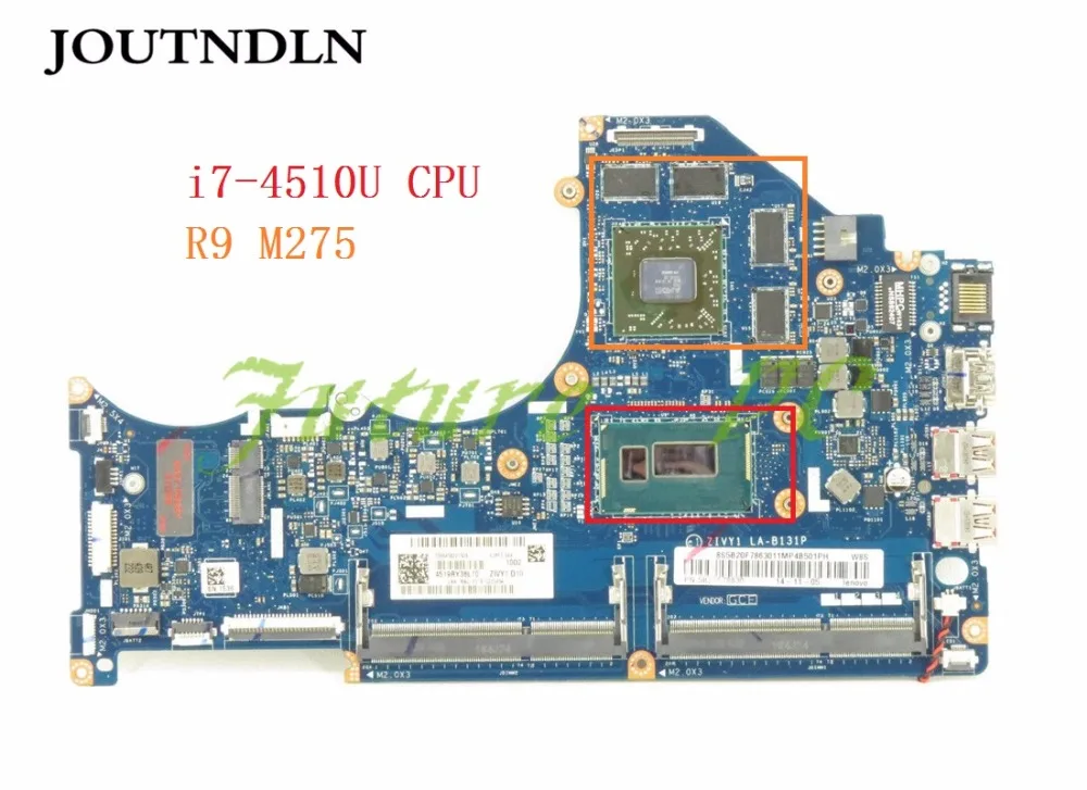 JOUTNDLN для Lenovo Y40 70 материнская плата ноутбука 5B20F78630 ZIVY1 LA B131P DDR3L W/ i7 4510U CPU и R9 M275