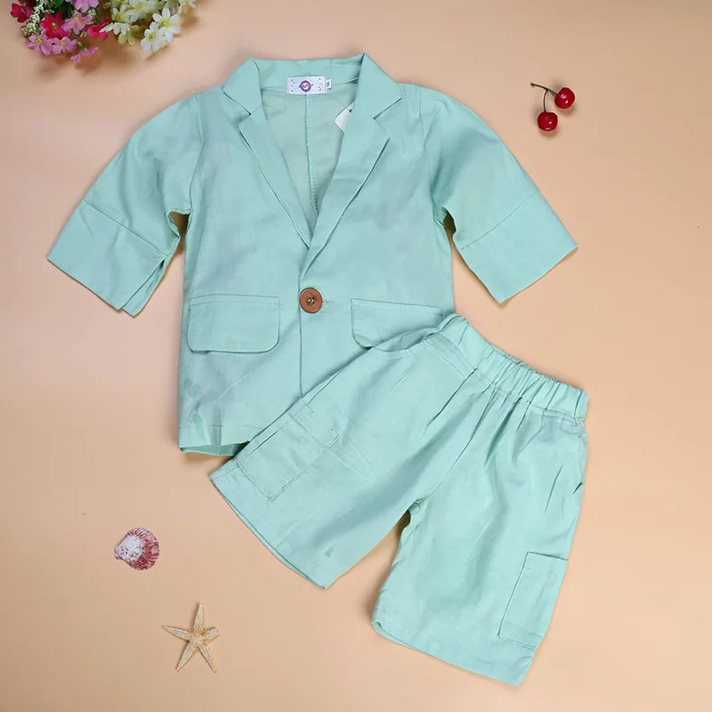 Hooyi Summer Baby Boys Clothes Sets Children Business Suit Blue Gentleman Baby Boy Outfits Kids Clothing Fashion 2-Pieces Set
Hooyi Summer Baby Boys Clothes Sets Children Business Suit Blue Gentleman Baby Boy Outfits Kids Clothing Fashion 2-Pieces Set