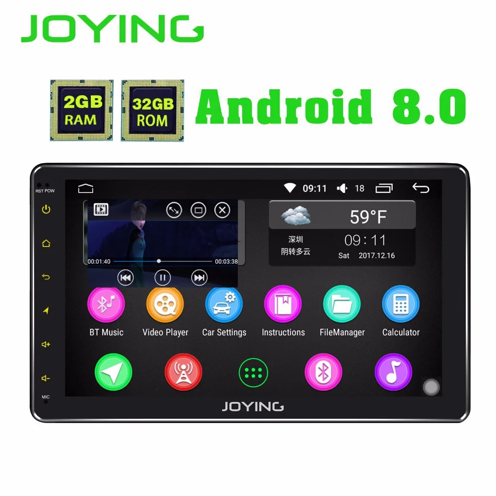Радуясь последние 1 din 2 Гб ОЗУ 32 ПЗУ HD android 8 0 Авторадио Стерео с carplay головное